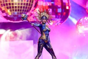 Tapicería Peñate, de Telde, se lleva el tercer premio del concurso de Maquillaje Corporal de 'Studio 54'/Lpcarnaval.